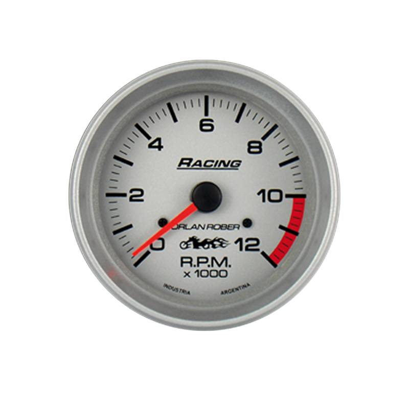 332P120 INSTRUMENTAL RACING 80 MM PLATA TACOMETRO